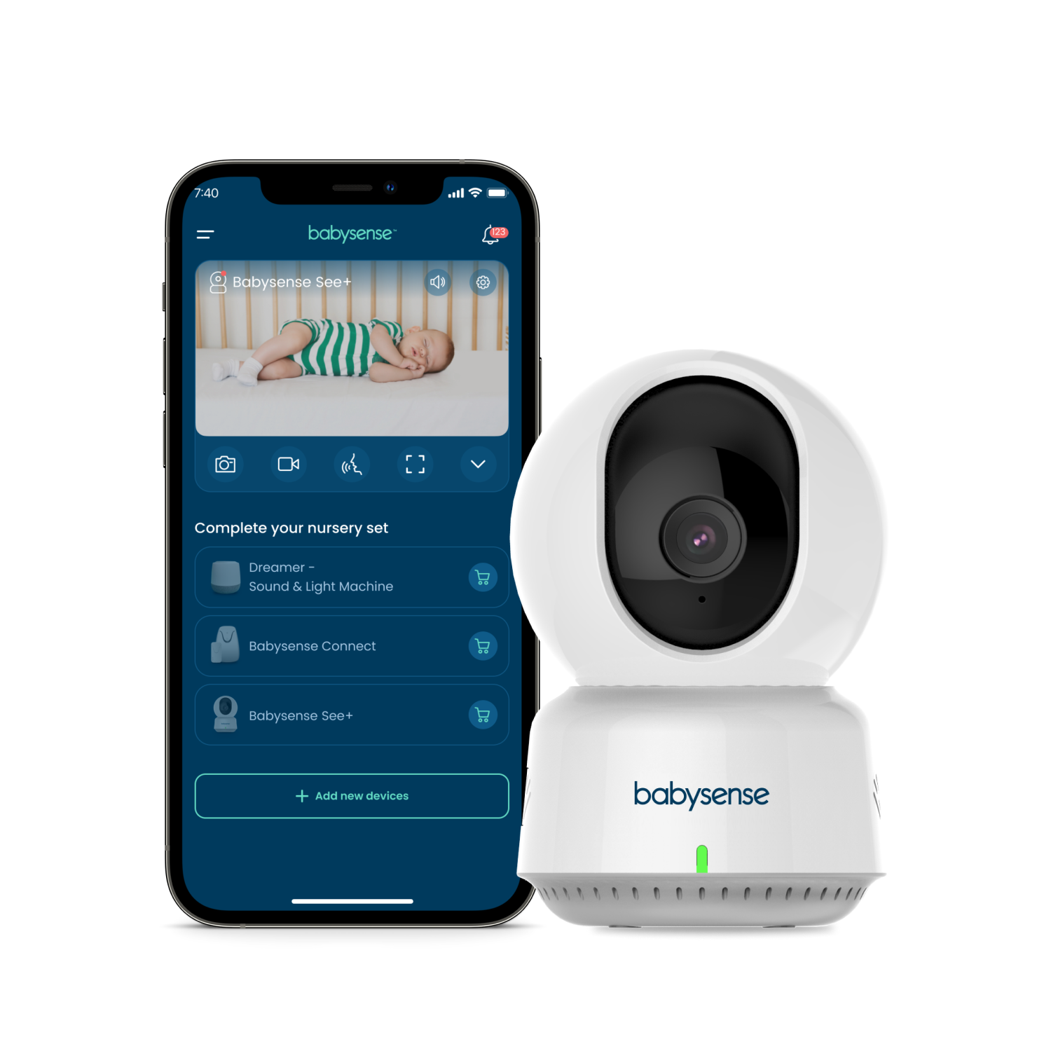 Babysense See+ WiFi Baby Camera Babysense