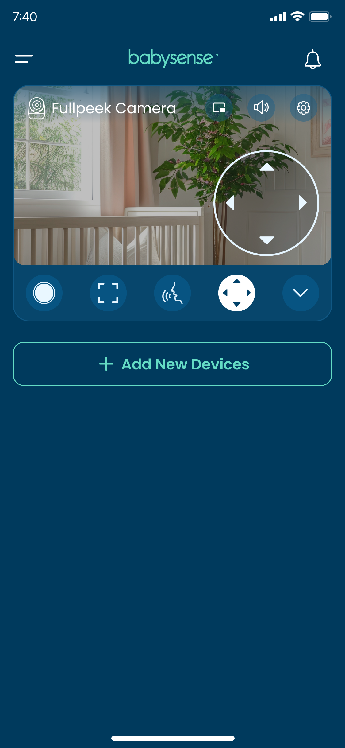 babysense widget PTZ
